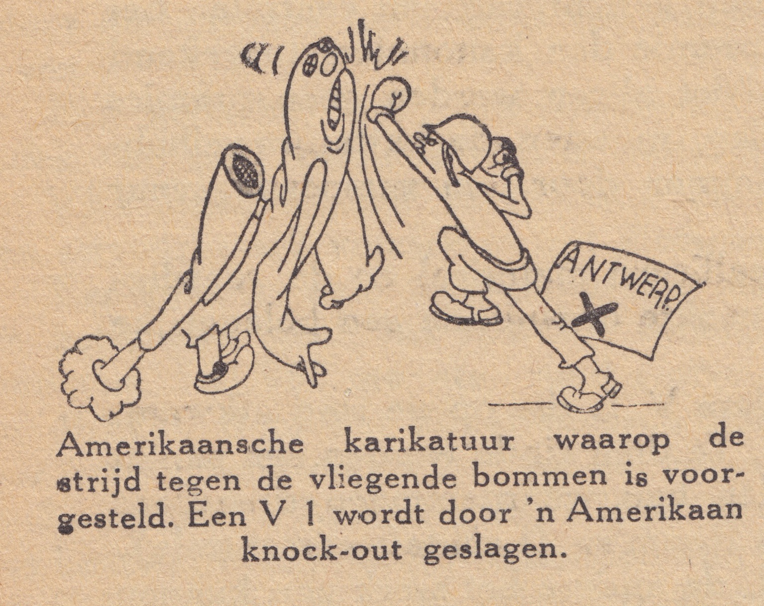 Geschiedenis Fort Oelegem - Cartoon